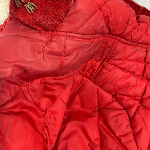 70s Inuit Eskimo Fur Trim Corduroy Coat Boho By Tlingint Artist Marleita Wallace - Picture 9 of 13